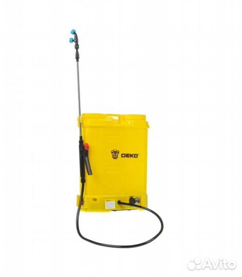 Опрыскиватель аккумуляторный deko dksp10, желтый
