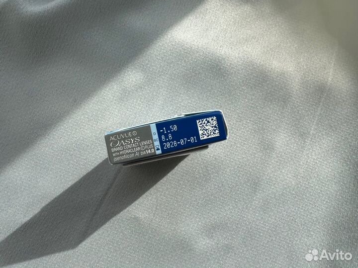 Новые линзы контактные Aquvue -1,5 -2,75 8.8