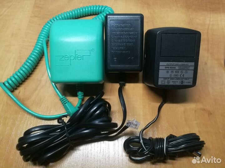 Блоки питания 6.5V DC / 9V AC, AC - 9.5V, 14V, 24V