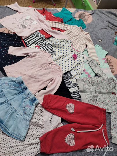 Вещи пакетом на девочку 74 86