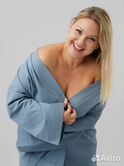 Халат банный вафельный Артикул 1713 - 1710