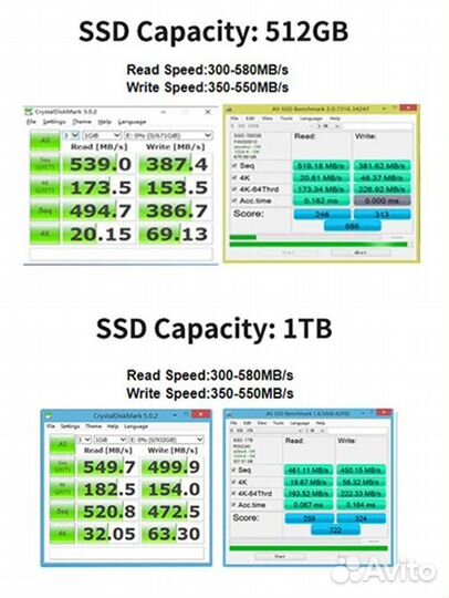 SSD диск 512GB/1TB SATA 6GBit/s (Новый)