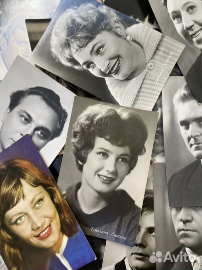 Старые открытки актеров