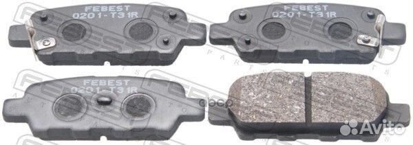 Колодки тормозные задние 0201-T31R Febest