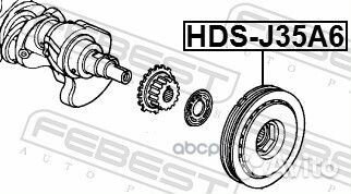 Шкив коленвала honda accord CL# 2002-2008