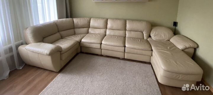 Диван из натуральной кожи 
