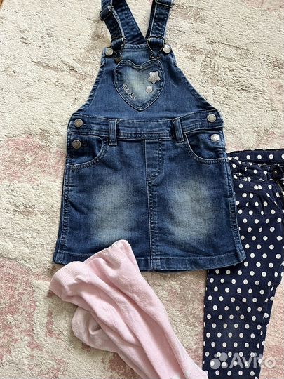 Вещи пакетом на девочку 104 110