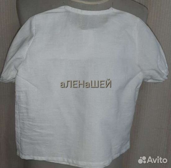 Блузка детская с вышивкой из натуральной ткани