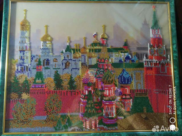 Вышитая бисером Москва