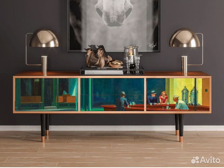 Тв-тумба T4 - Орех - Nighthawks