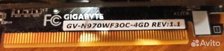 Видеокарта Gigabyte GTX 970 4 gb
