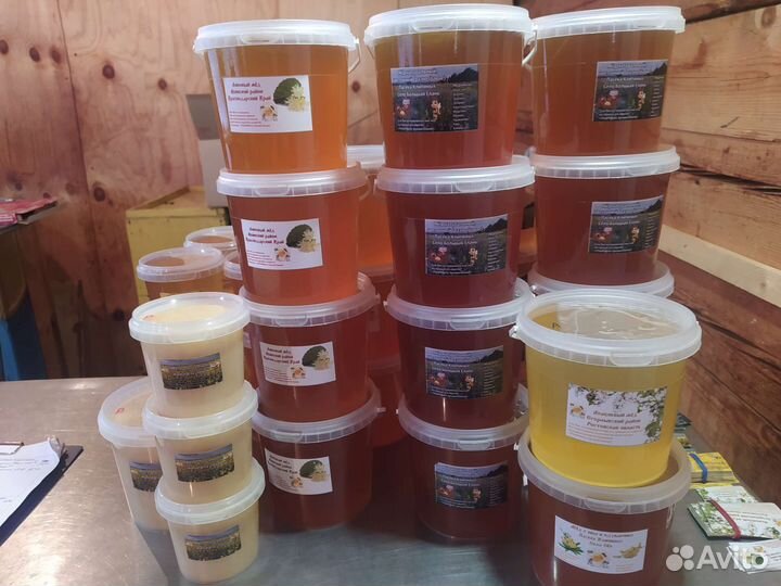 Мёд цветочный, натуральный. Пасека Клипиных