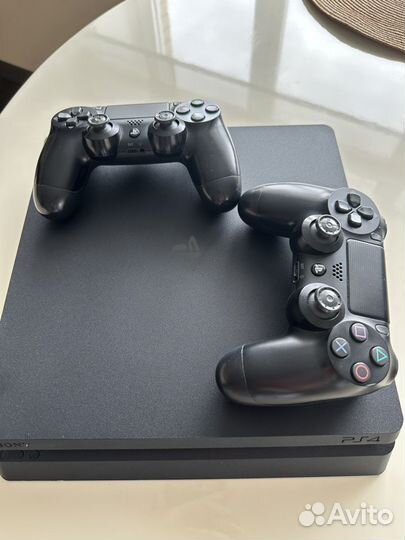 Sony playstation 4 PS4 slim+ 2 джойстика