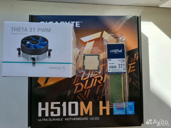 Комплект i3 10100 / Asus H510 / 16G 3200Mhz