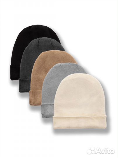 Шапка бини средней вязки Оптом h-6146