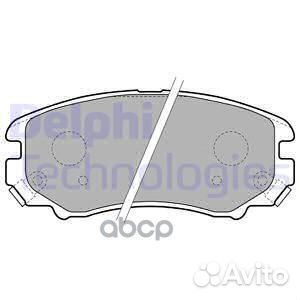 Колодки тормозные дисковые перед LP1902 Delphi