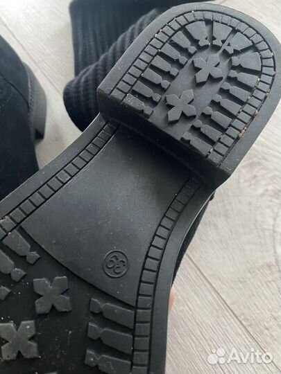 Сапоги зимние демисезон замша чулки 39 размер