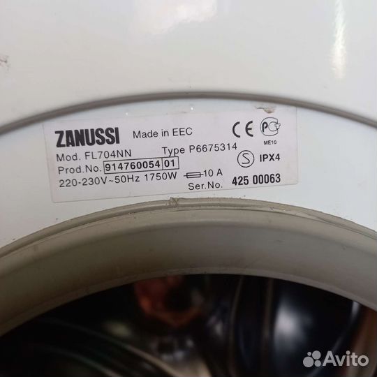 Стиральная машина zanussi