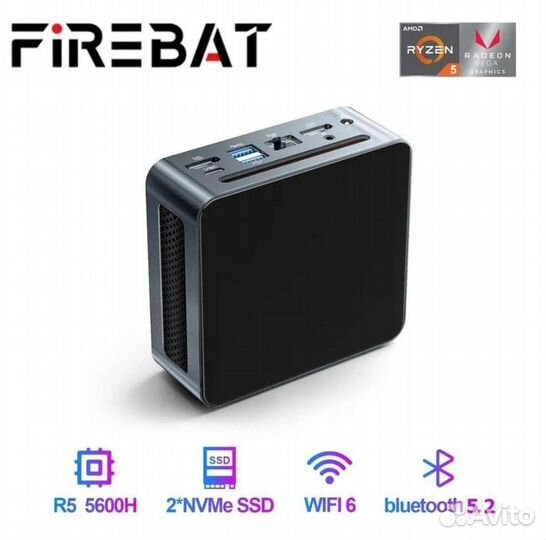 Мини-пк Firebat MN56 Ryzen 5600H/16gb/512gb