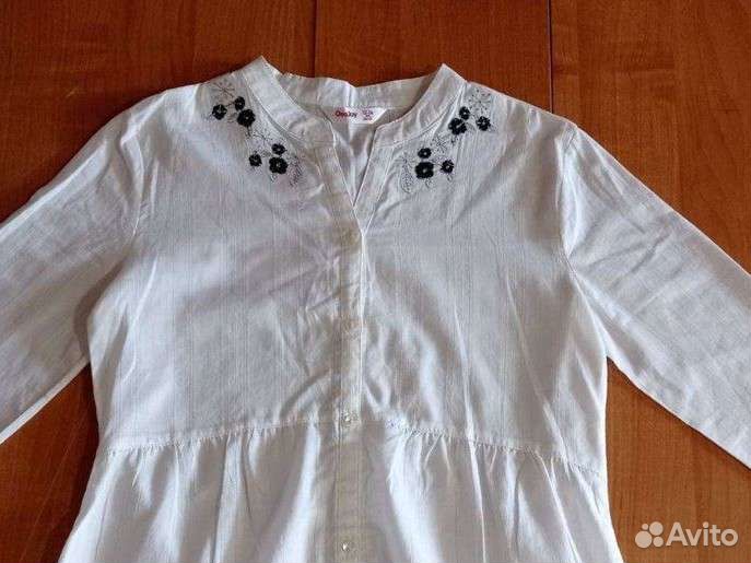 Блуза белая новая х/б