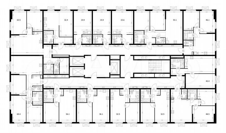 1-к. квартира, 36,1 м², 25/25 эт.