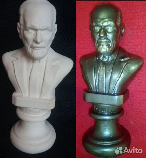 Бюсты: Фрейда, Вольтера, Ницше, Гегеля, Макиавелли