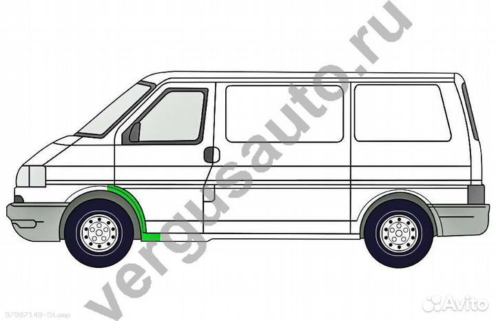 Арка передняя правая Volkswagen Transporter T4 (Po