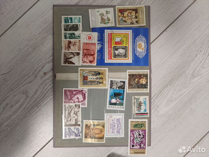 Альбом марок коллекционные марки иностранные СССР