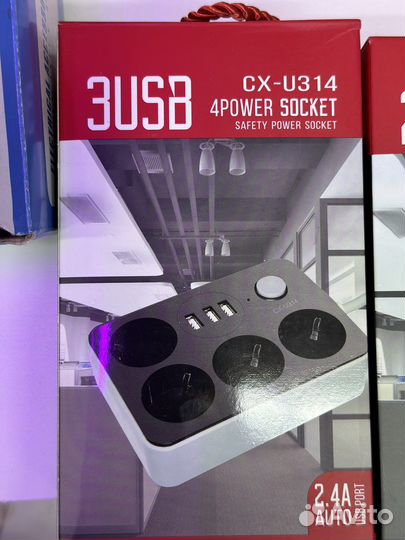 Сетевой фильтр с usb,удалнитель