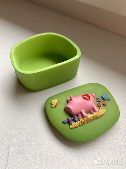 Шкатулка с поросенком 6,5х5 см