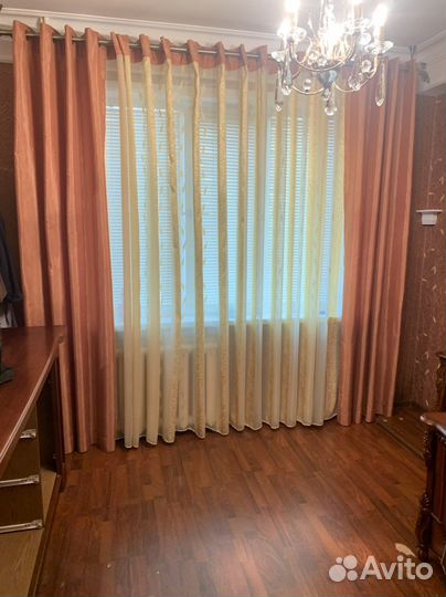 Комплект шторы и тюль на кольцах