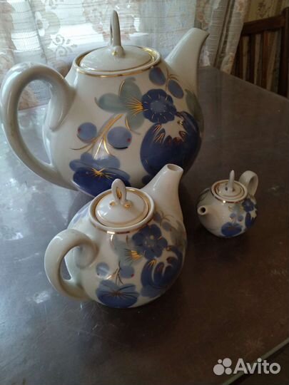 Набор заварочных чайников времён СССР