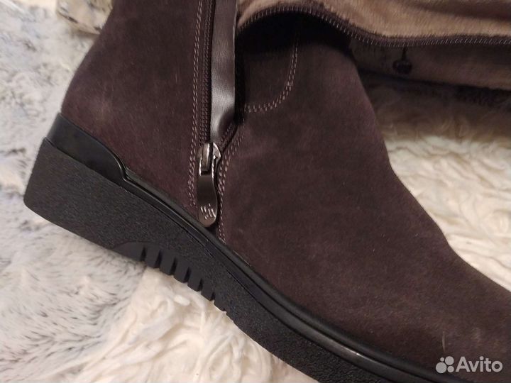 Сапоги зимние женские замшевые 39
