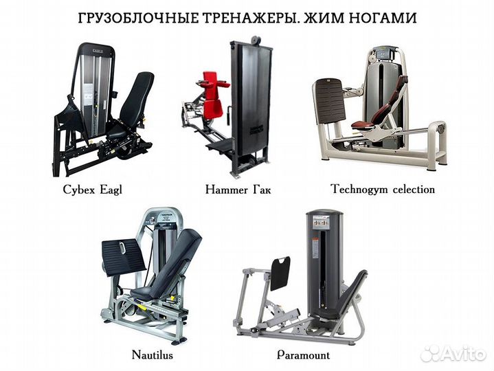 Тренажер Жим ногами Technogym Hoist Nautilus