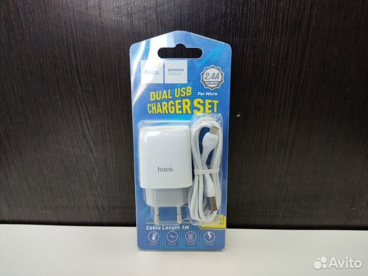 Сетевое зарядное устройство hoco Сетевое C73A Glor