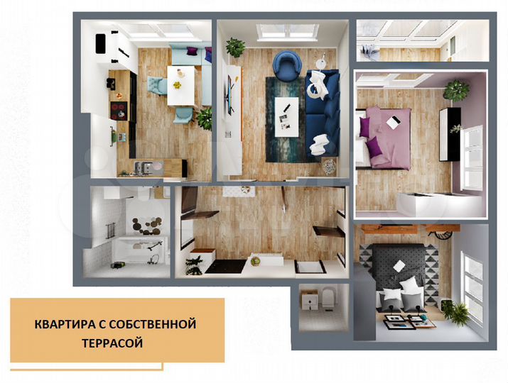 3-к. квартира, 91,6 м², 17/17 эт.