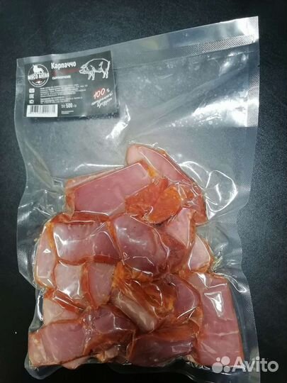 Карпаччо из свинины к пиву