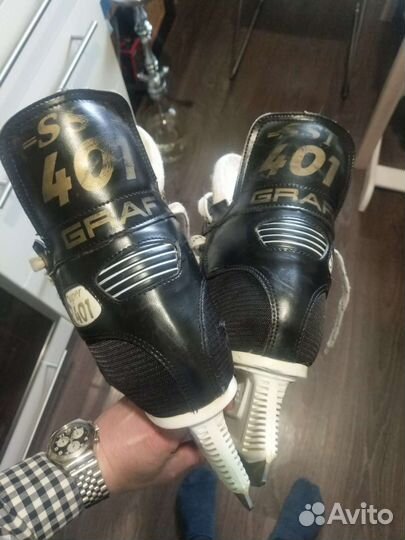 Коньки хоккейные Graf 401 р-р 39