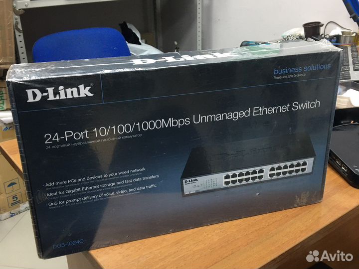 Новый коммутатор 24 порта, гигабитный