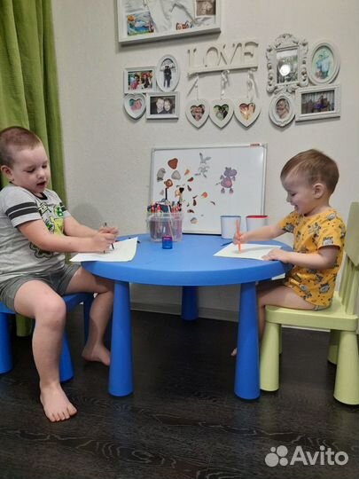 Стол и стулья икея маммут