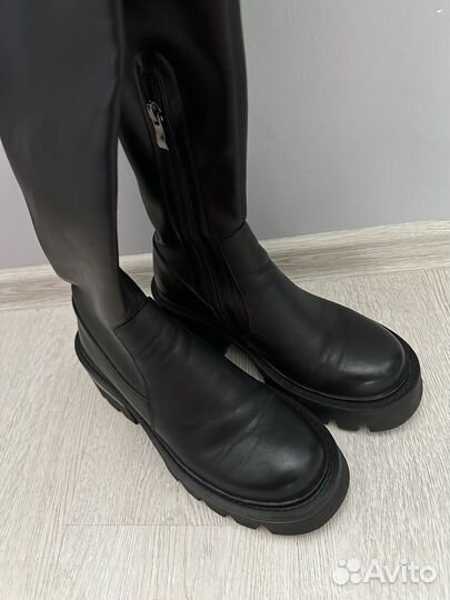 Ботфорты натуральная кожа