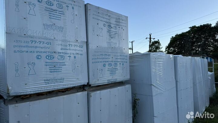 Блок газосиликатный D500 600х300х200