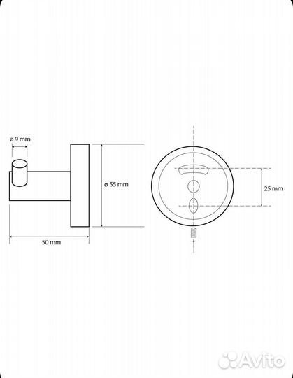 Bemeta крючок и держатель для туалетной бумаги