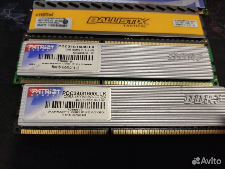 Оперативная память ddr3 2гб, 4гб с радиаторами
