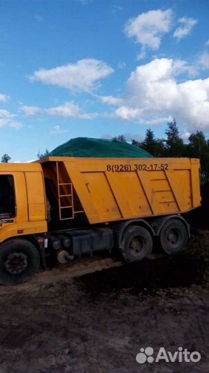 Доставка песка щебня торфа земли гравия