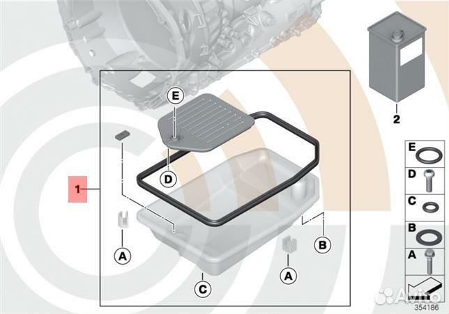 Фильтр АКПП оригинал комплект BMW E36 / E39 / E38