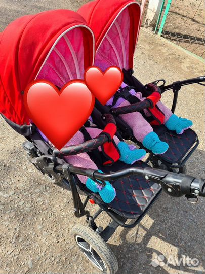 Коляска для двойни mikado