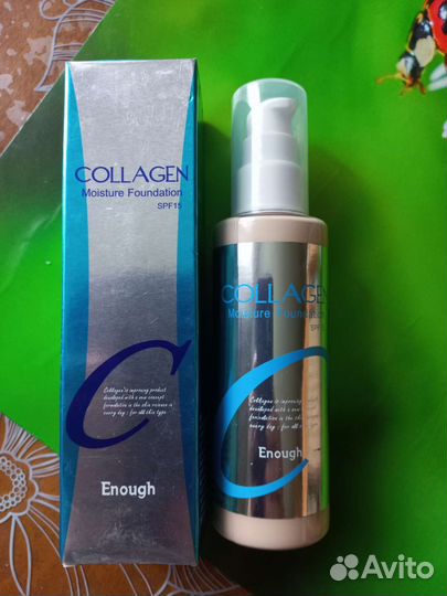 Тональный крем для лица Корея, Коллаген