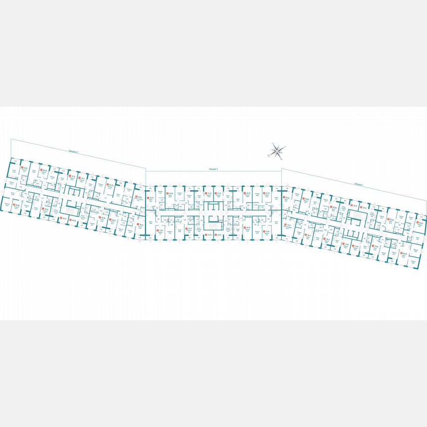 2-к. квартира, 50,9 м², 11/18 эт.
