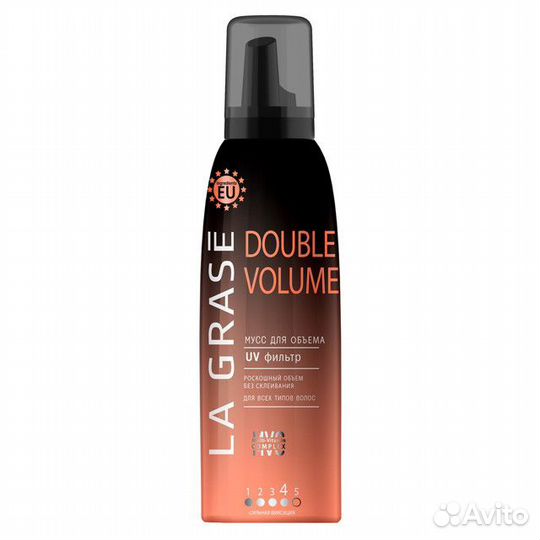 Мусс для волос LA grase Double Volume сверхсильная